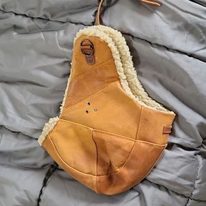 Kakadu leather aviator hat